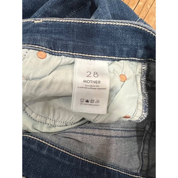 Mother The Mid Rise Dazzler Ankle Jeans Size 28 in Wish on a Star - Picture 6 of 7